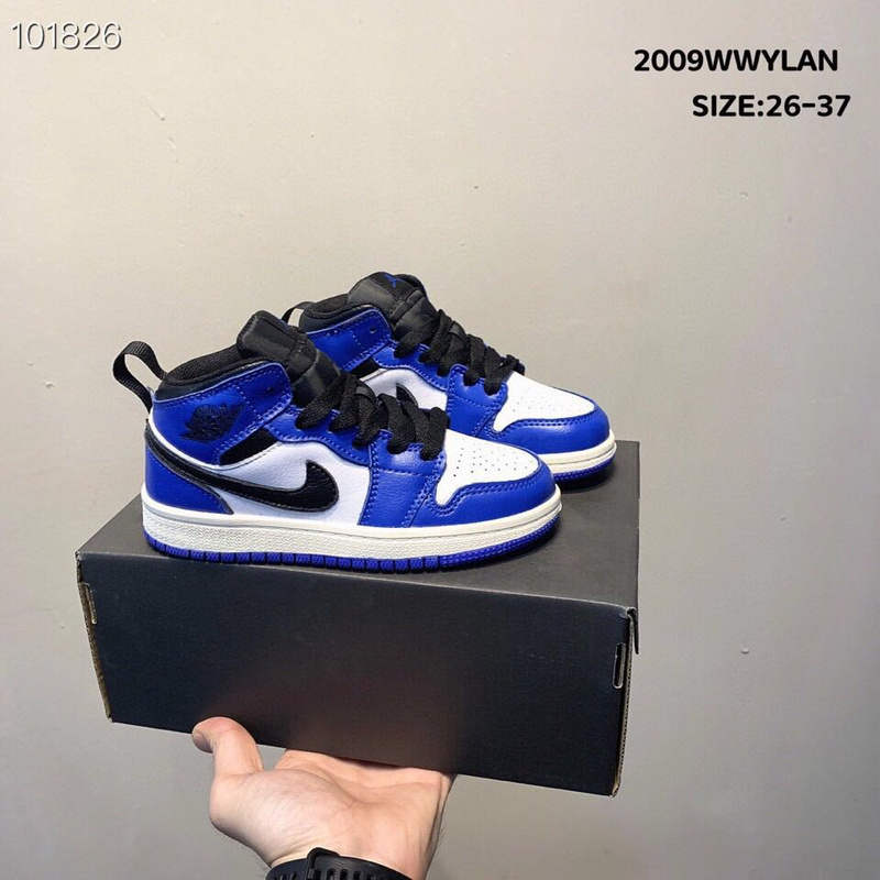 _Real head layer_ Nike Air Jordan Brand 1 AJ1 Jordan first high-end sports children_s shoes basketball shoes 26-37-c2e5a8e1